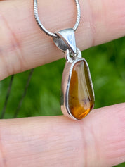 Baltic Amber Sterling Silver Pendant