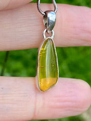 Baltic Amber Sterling Silver Pendant