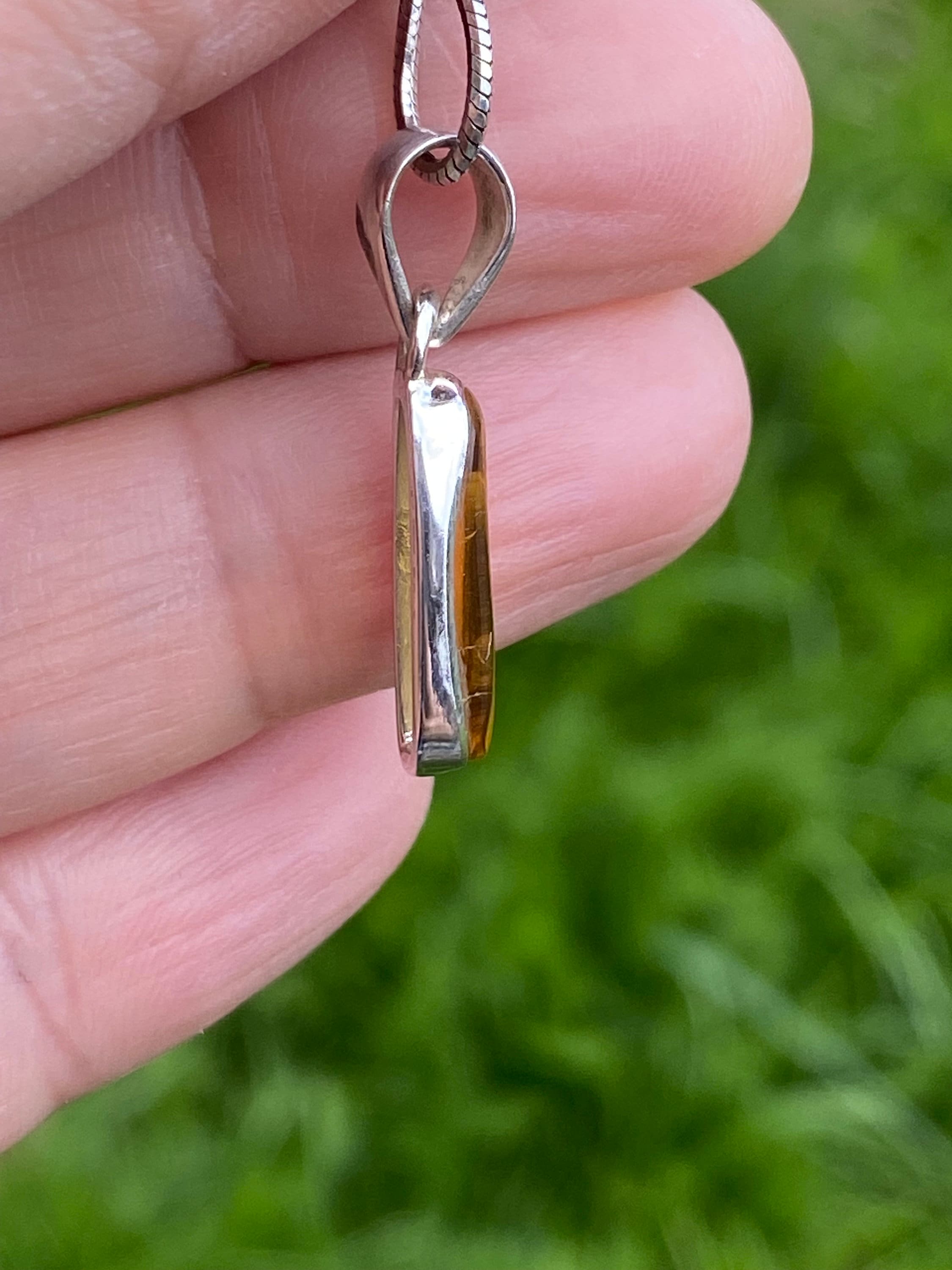 Baltic Amber Sterling Silver Pendant