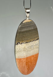 British Celestobarite Silver Pendant