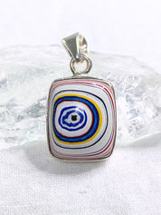 FORDITE Detroit Agate and Silver Pendant.