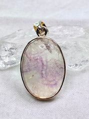 A Rare Blue John and Silver Pendant.