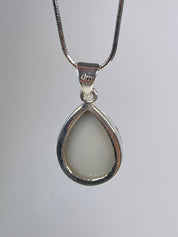 A Beautifully Sparkling Black Druzy Agate and Silver Pendant