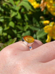 Baltic Amber Sterling Silver Ring