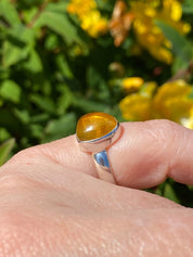 Baltic Amber Sterling Silver Ring