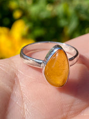 Baltic Amber Sterling Silver Ring