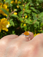 Baltic Amber Sterling Silver Ring