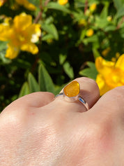 Baltic Amber Sterling Silver Ring