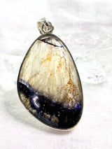 Blue John Silver Pendant - Extremely Rare
