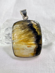 A Rare Blue John and Silver Pendant.