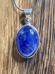 A Tanzanite and Silver Pendant