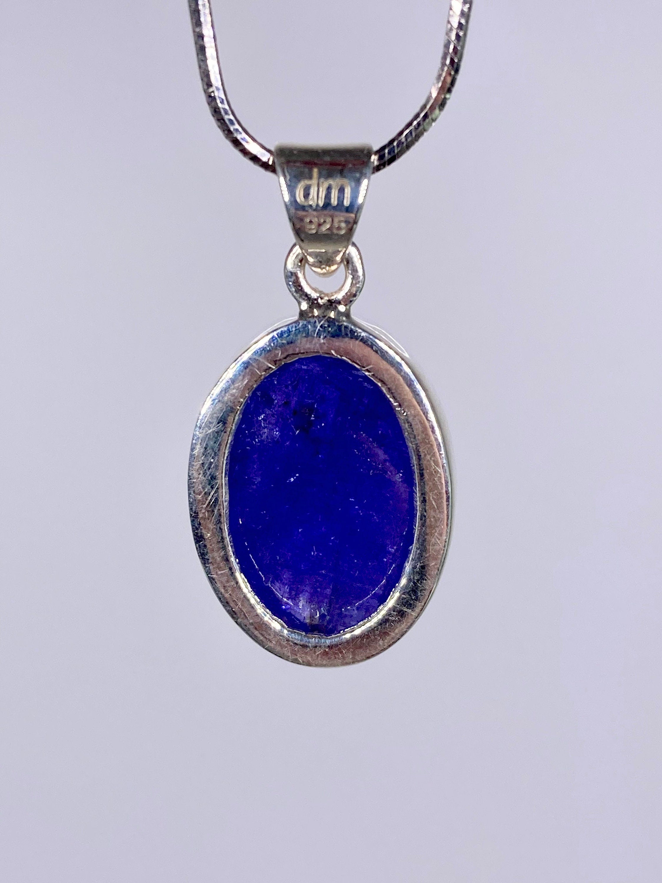 A Tanzanite and Silver Pendant