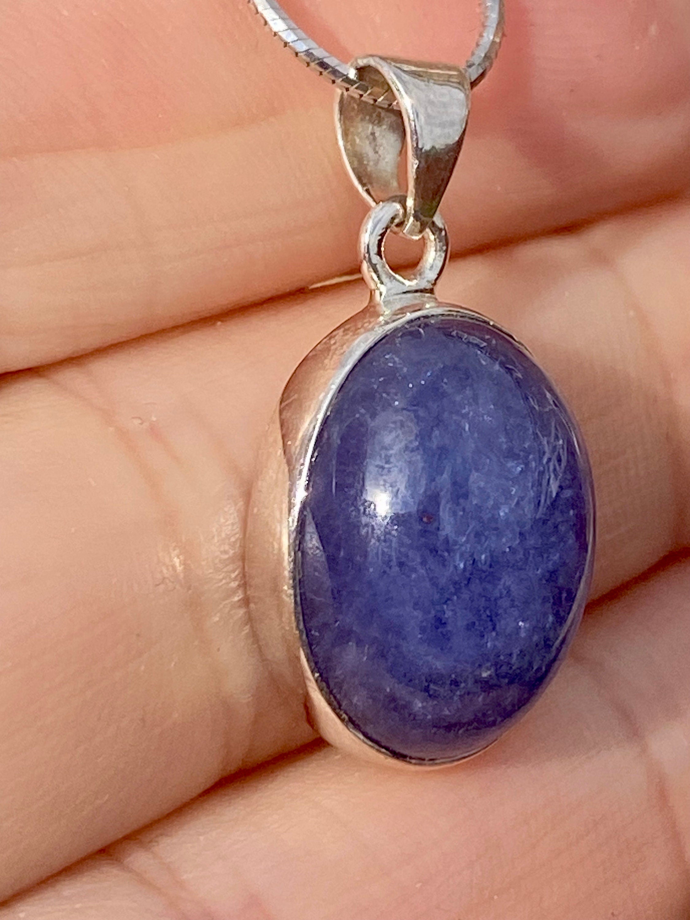 Tanzanite and Silver Pendant