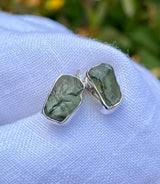 Green Apatite 925 Silver studs