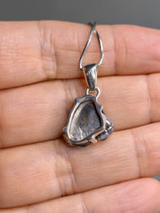 Meteorite Campo Del Cielo and Silver Pendant