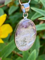 Blue John Silver Pendant