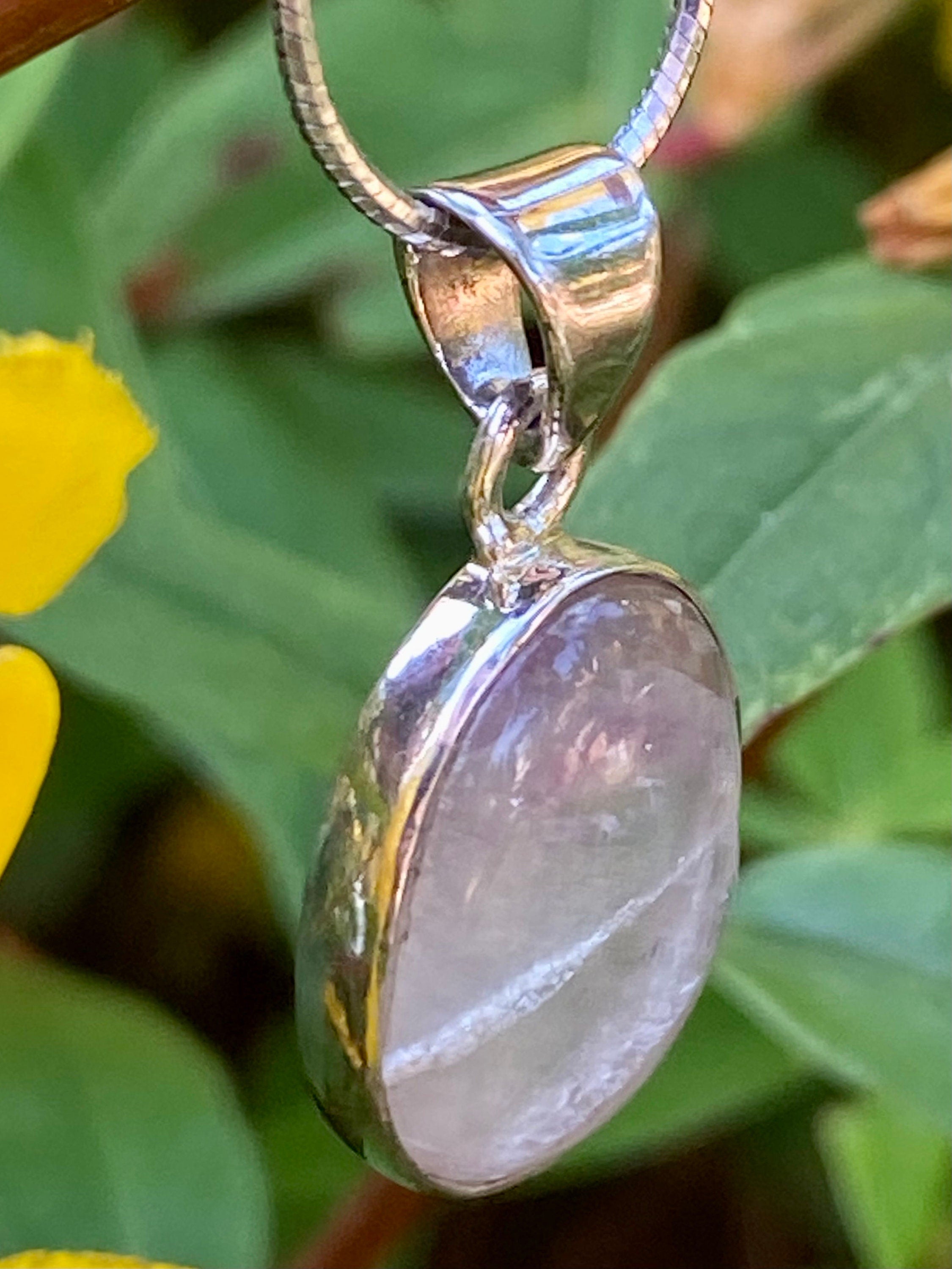 Blue John Silver Pendant
