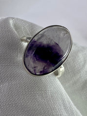 An Extremely Rare Blue John and Silver Ring