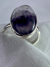 An Extremely Rare Blue John and Silver Ring