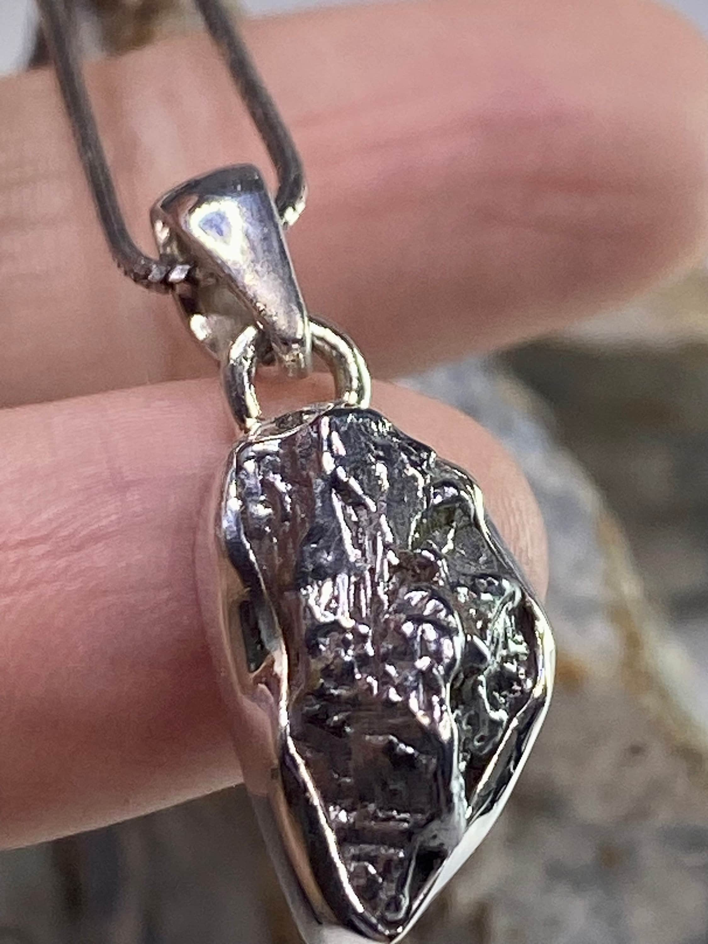 Meteorite Campo Del Cielo and Silver Pendant