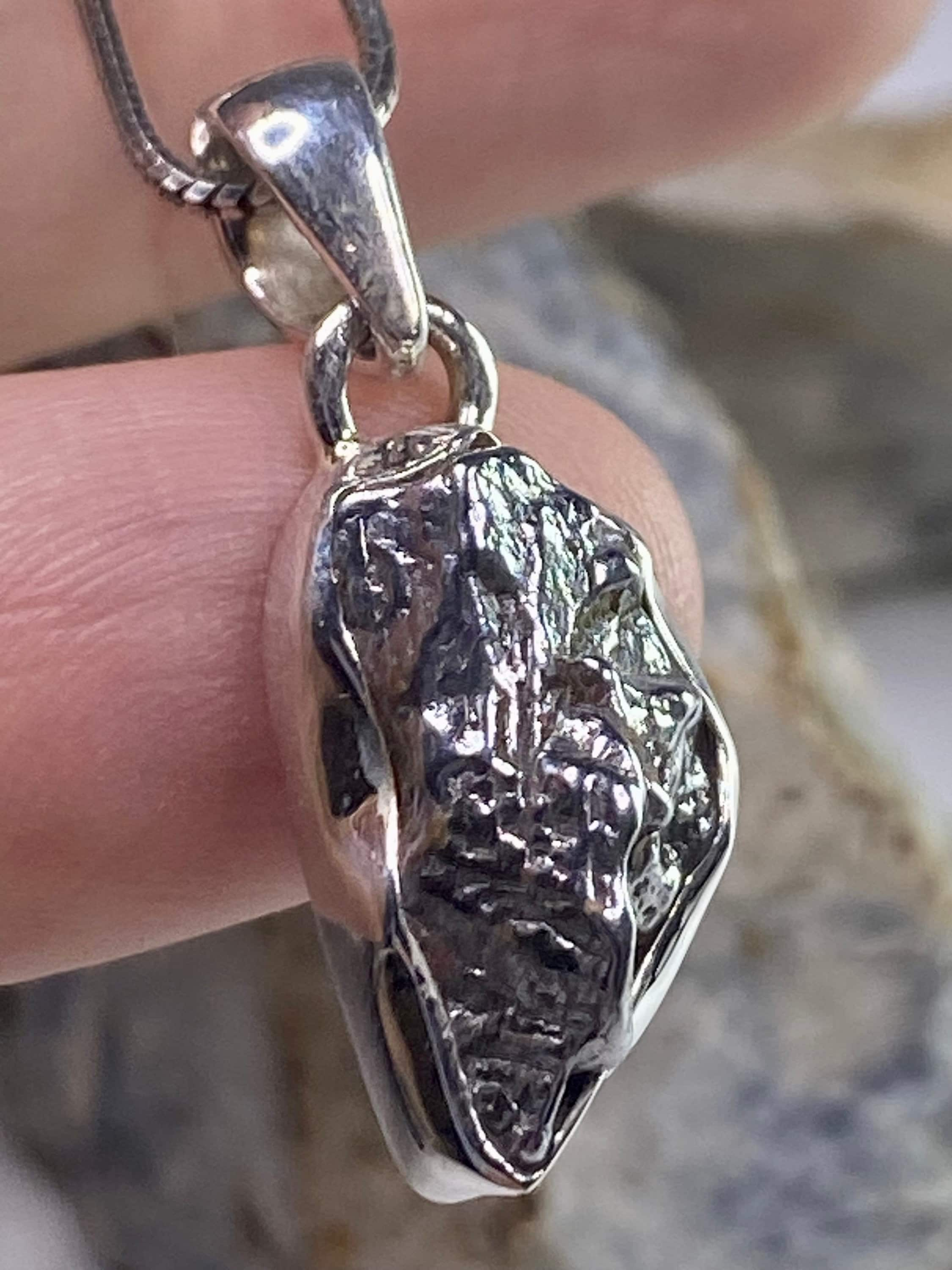 Meteorite Campo Del Cielo and Silver Pendant