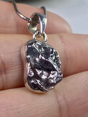 Meteorite Campo Del Cielo and Silver Pendant