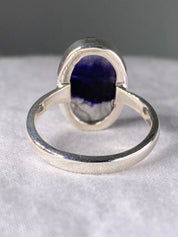 An Extremely Rare Blue John and Silver Ring