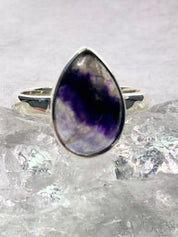 An Extremely Rare Blue John and Silver Ring