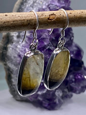 Blue John Silver Drop Earrings