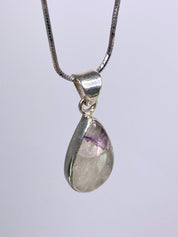 A Rare Blue John and Silver Pendant.