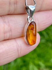 Baltic Amber Sterling Silver Pendant