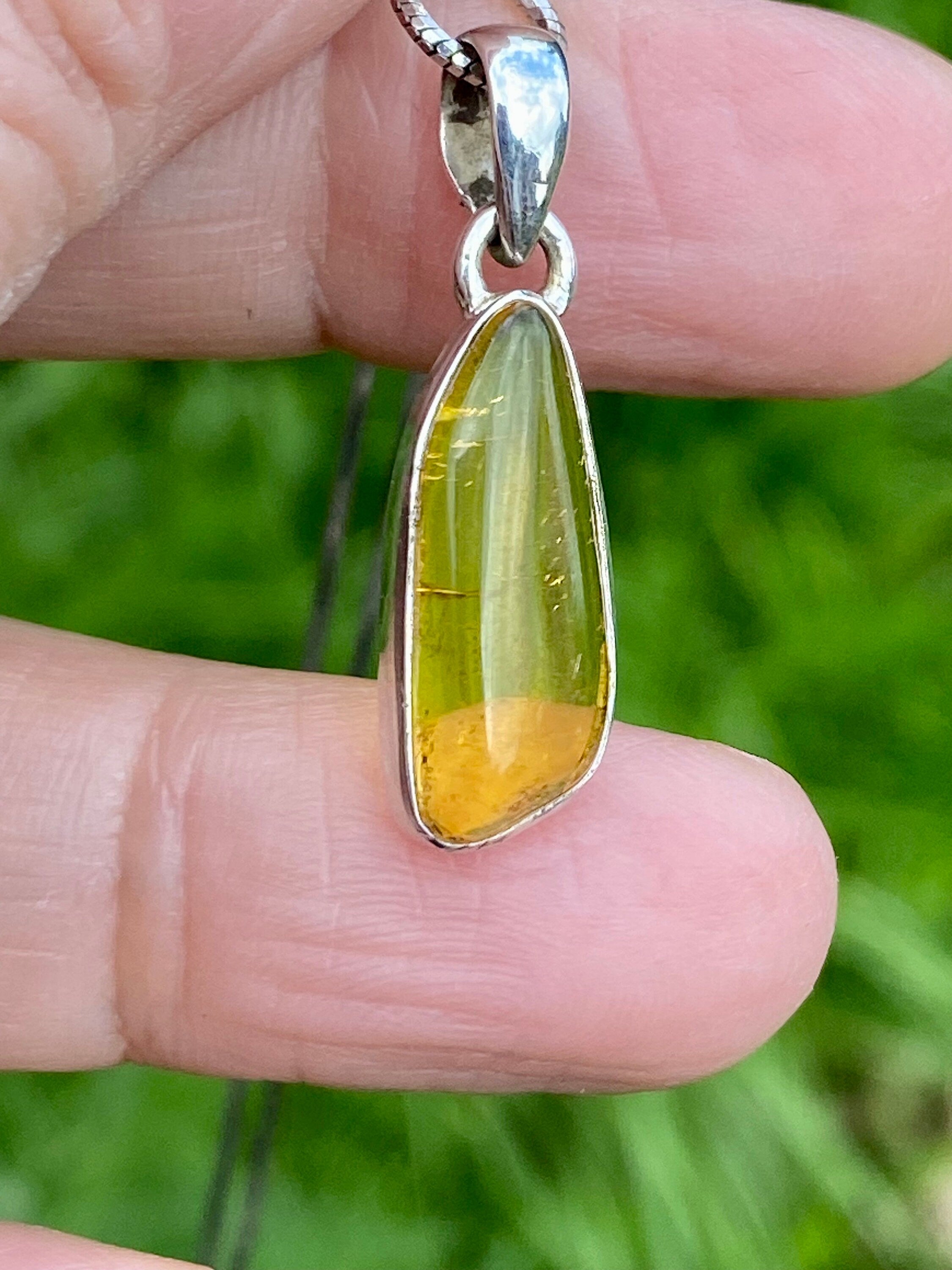 Baltic Amber Sterling Silver Pendant