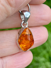 Baltic Amber Sterling Silver Pendant