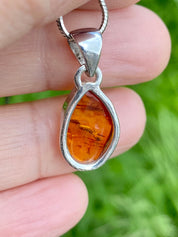 Baltic Amber Sterling Silver Pendant