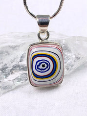 FORDITE Detroit Agate and Silver Pendant.