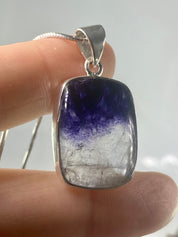 A Rare Blue John and Silver Pendant