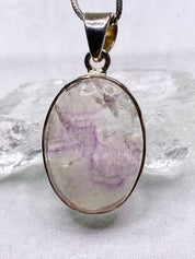 A Rare Blue John and Silver Pendant.