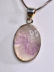 A Rare Blue John and Silver Pendant.