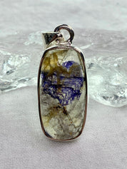 A Rare Blue John and Silver Pendant.