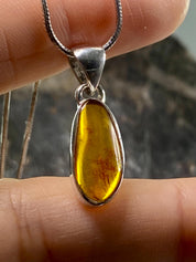 Baltic Amber Sterling Silver Pendant