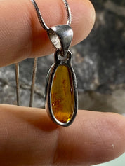 Baltic Amber Sterling Silver Pendant