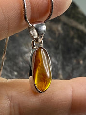 Baltic Amber Sterling Silver Pendant