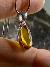 Baltic Amber Sterling Silver Pendant