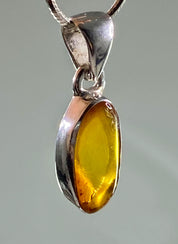 Baltic Amber Sterling Silver Pendant