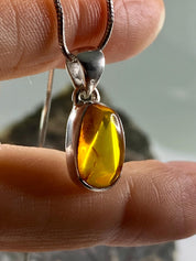 Baltic Amber Sterling Silver Pendant