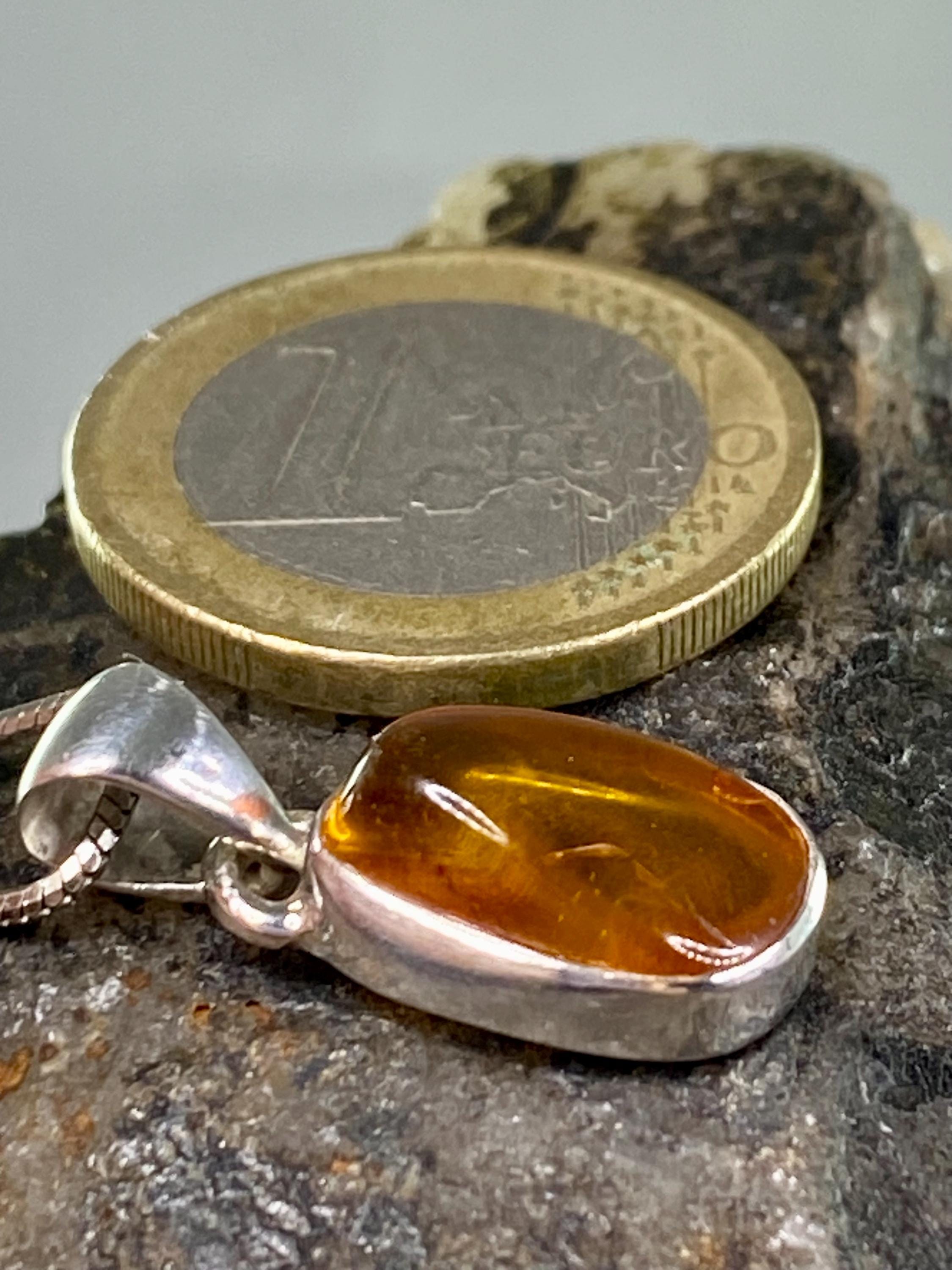 Baltic Amber Sterling Silver Pendant