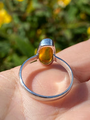 Baltic Amber Sterling Silver Ring