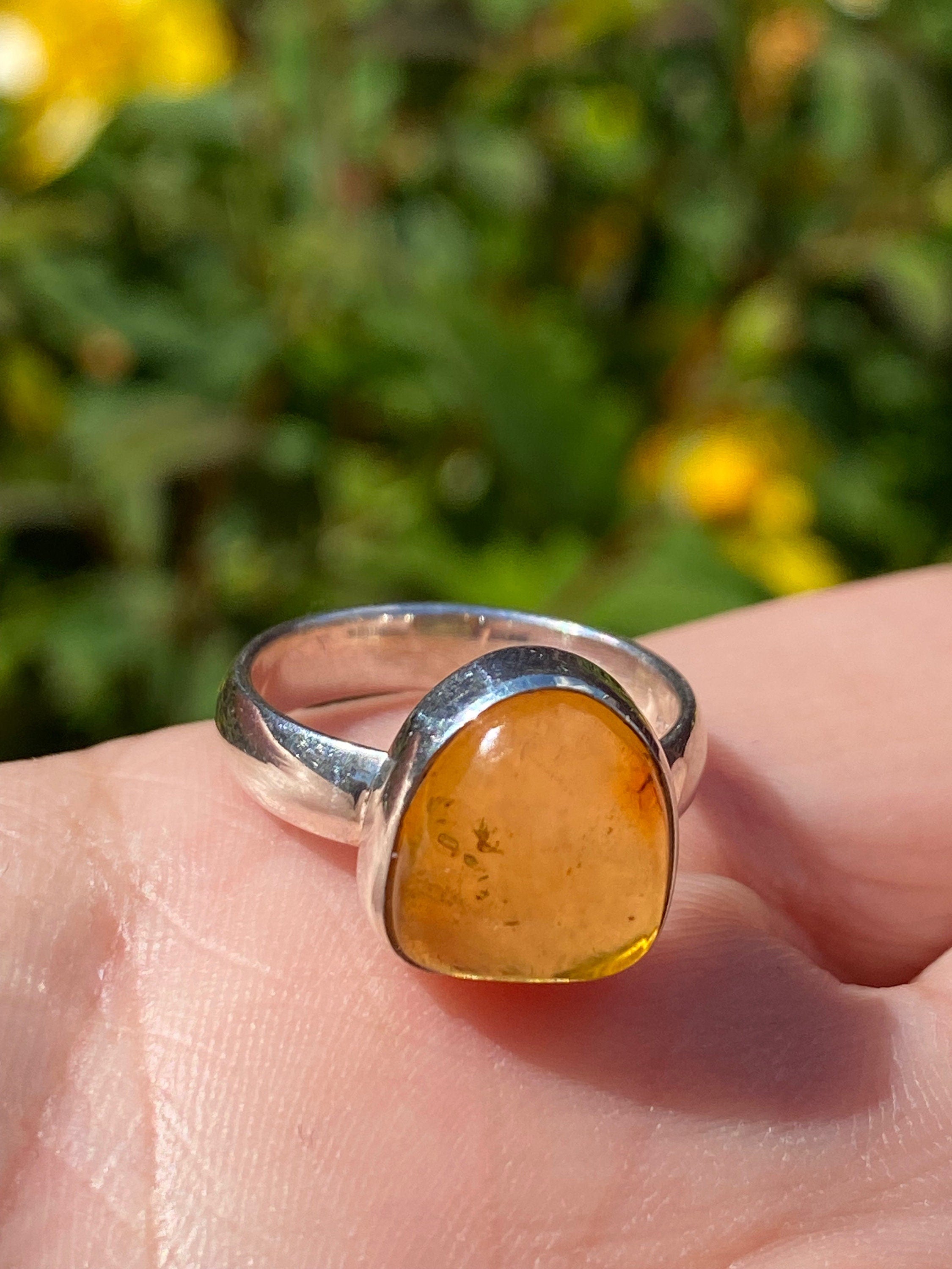 Baltic Amber Sterling Silver Ring