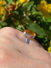 Baltic Amber Sterling Silver Ring