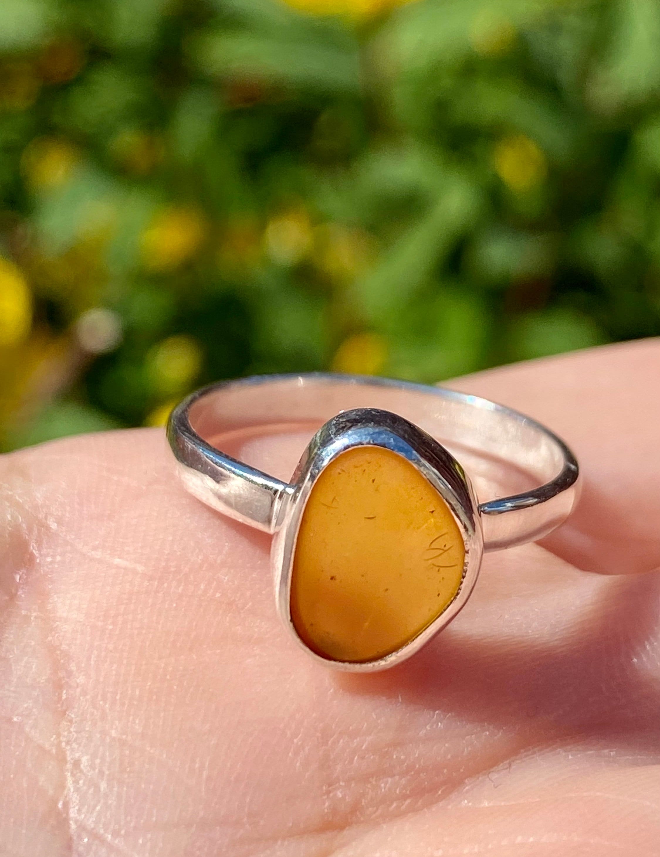 Baltic Amber Sterling Silver Ring